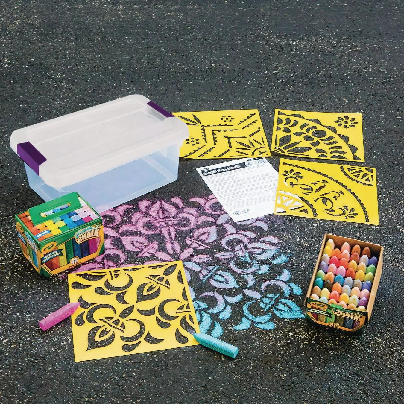 Sidewalk Chalk Zen Mandala Easy Pack