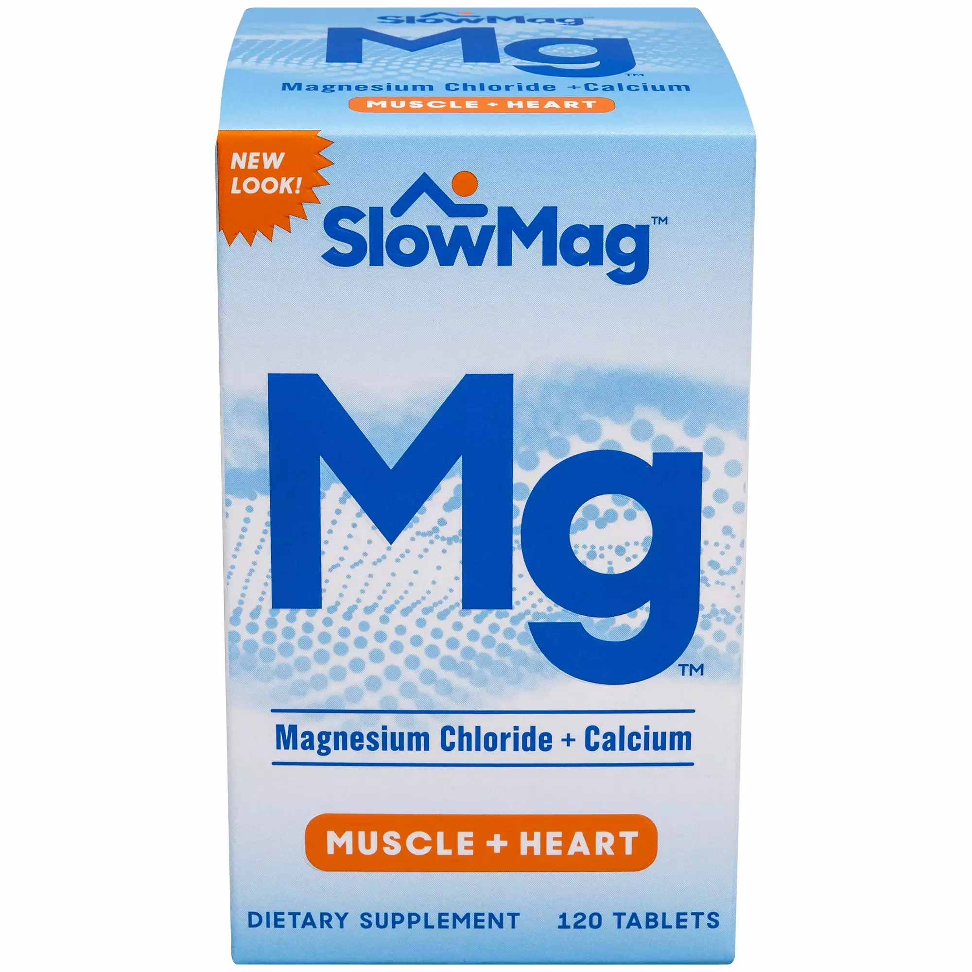 SlowMag? Mg Muscle + Heart Magnesium Chloride Supplement Tablets with Calcium 120 Ct