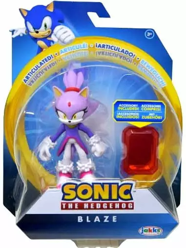 Sonic The Hedgehog 4 Articulated Action Figure Modern Blaze with Accessory