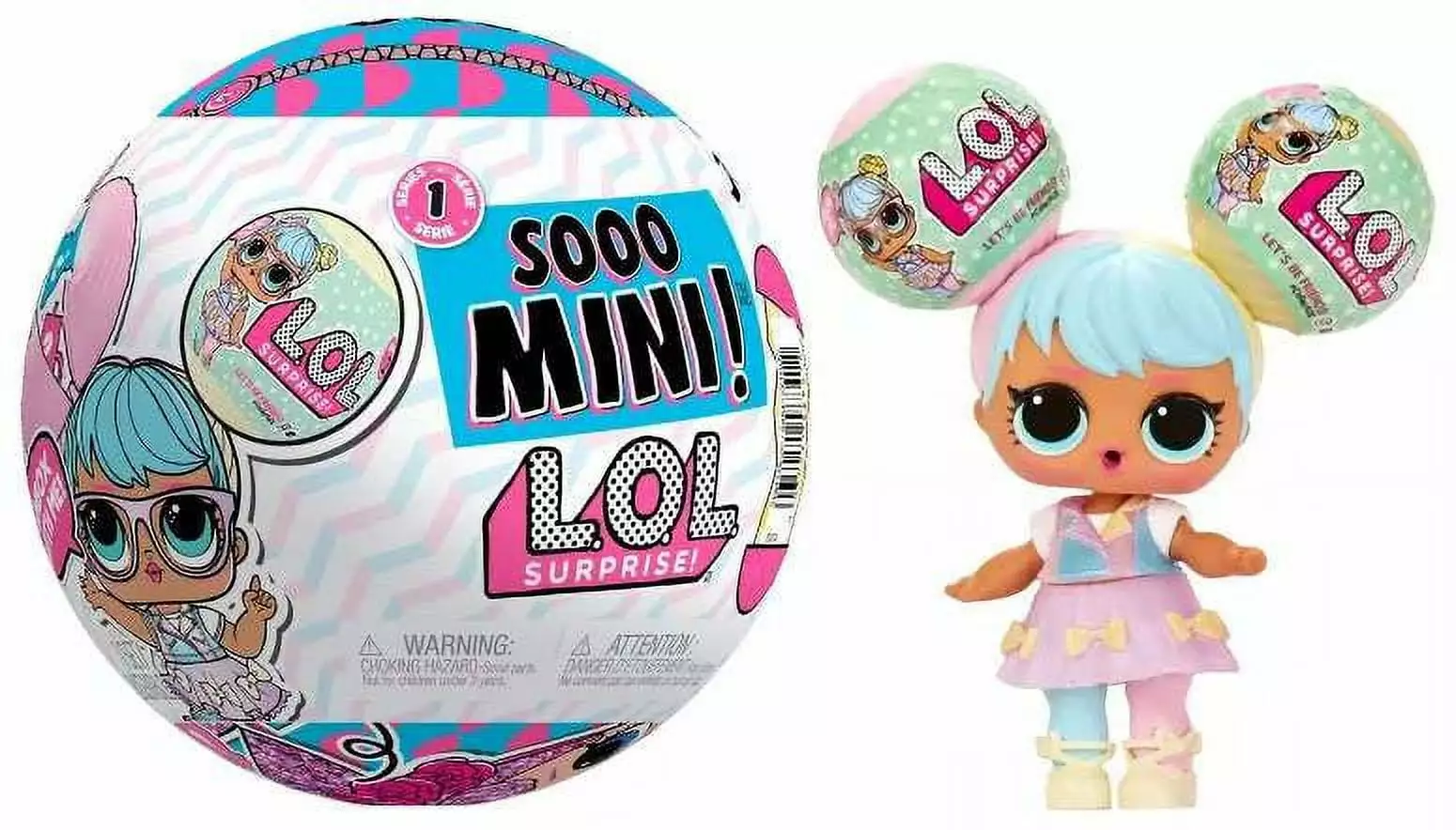 Sooo Mini! L.O.L. Surprise!- with Collectible Doll. 8 Surprises. Mini L.O.L. Surprise Balls. Limited Edition Dolls- Great gift for Girls age 4+