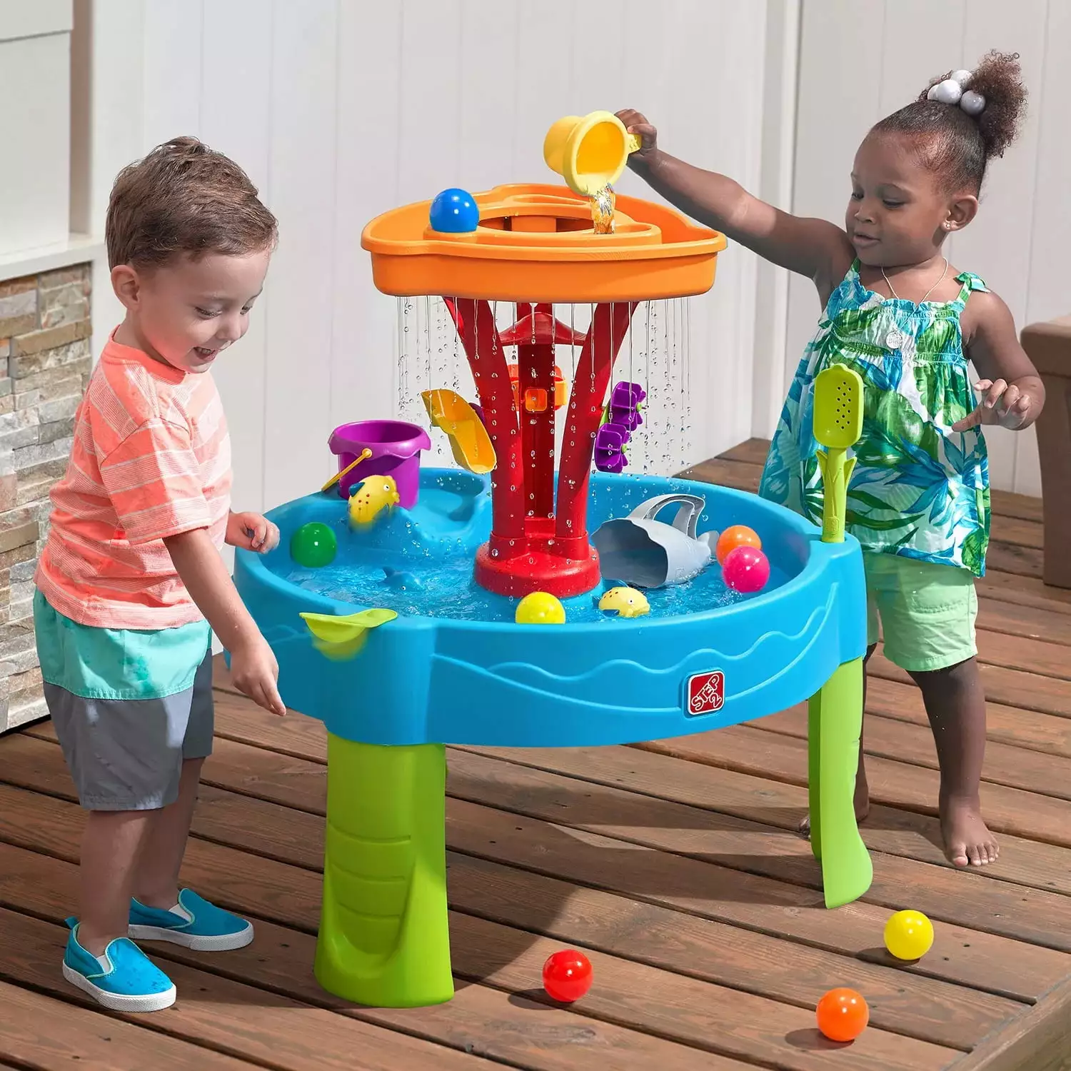 Step2 990003200 Summer Showers Splash Tower Water Table for Toddlers