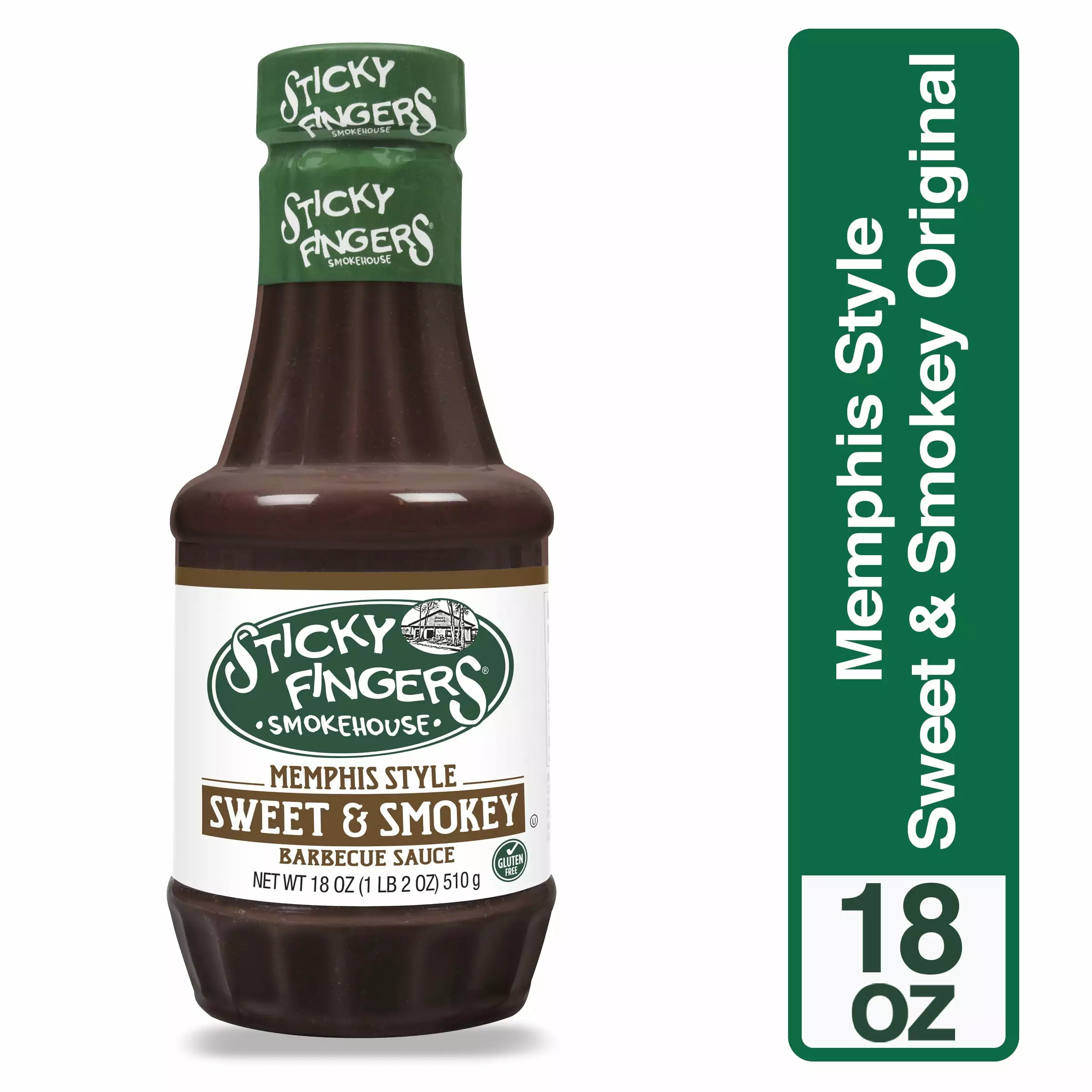 Sticky Fingers Smokehouse Memphis Style Sweet & Smokey Barbecue Sauce 18 oz