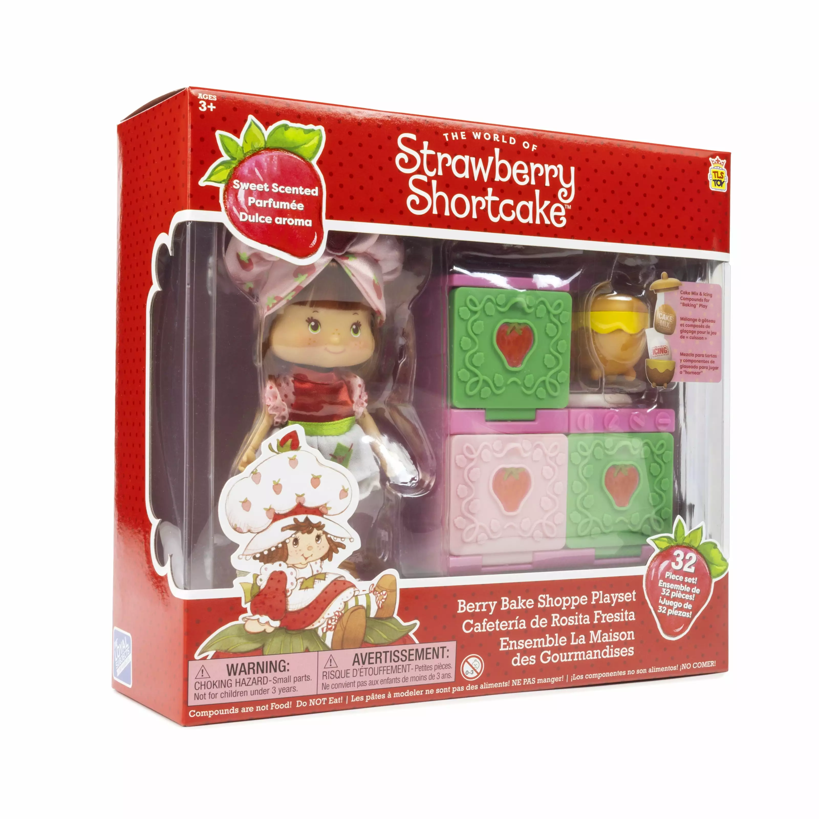 Strawberry Shortcake Poseable Doll & Berry Bake Shoppe Playset with Oven. Children Ages 3+