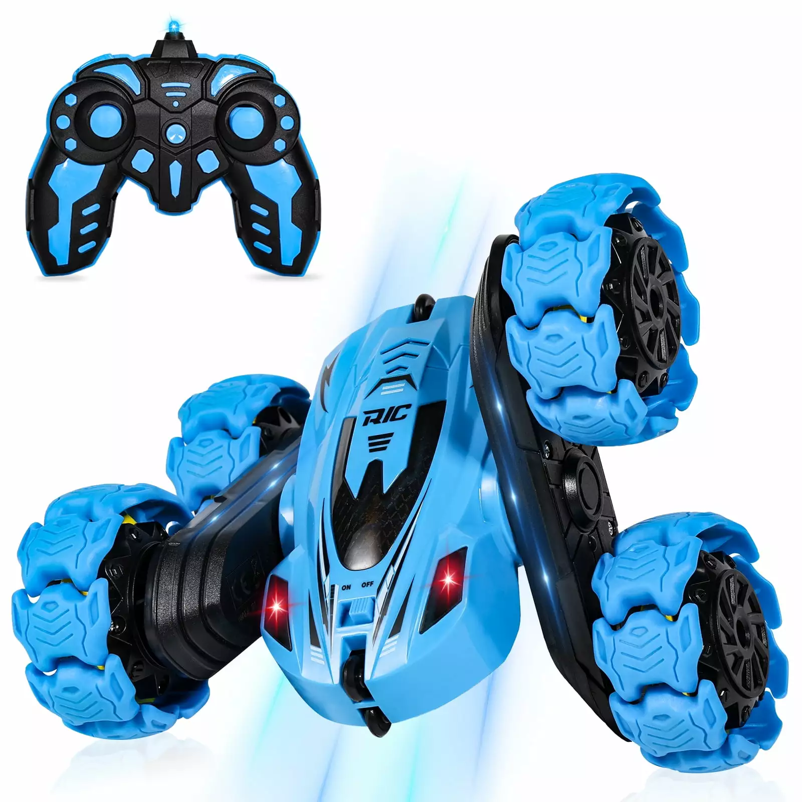 Super Joy Remote Control Car RC Stunt Cars. 2.4Ghz Double Sided 360?? Rotating RC Drift Car. RC Race Car Toy Gift for Kids Boys Girls Aged 6+ Blue