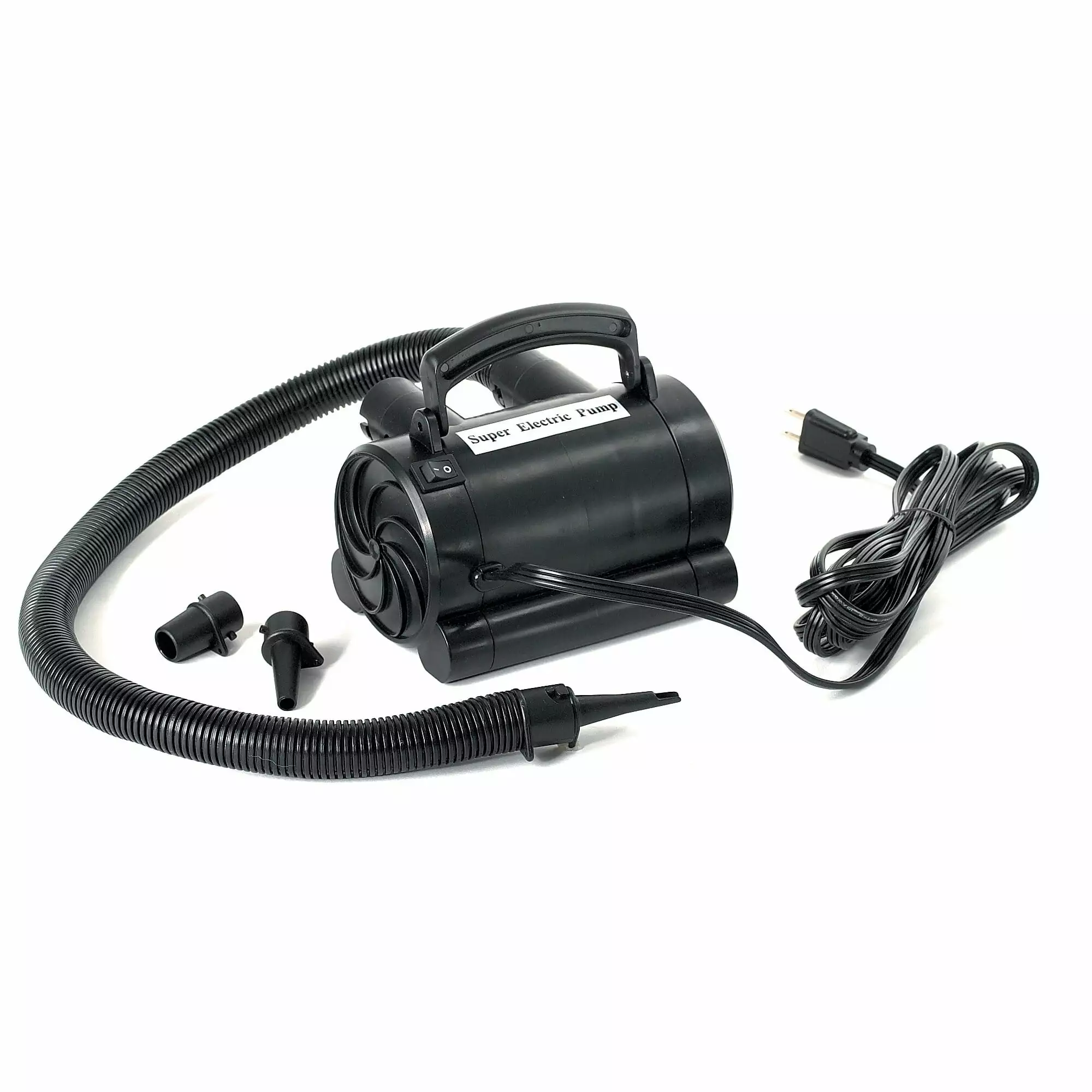 Black High Capacity Electric Air Pump For Inflatables