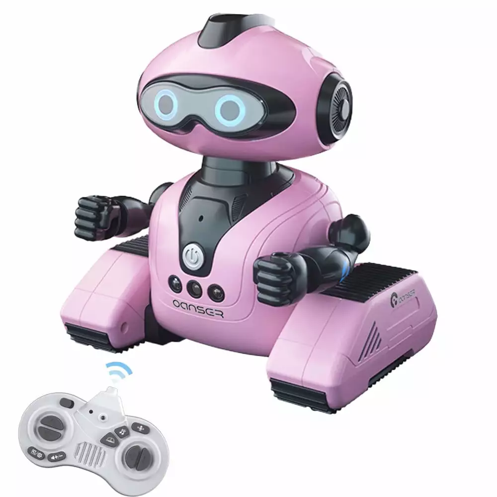 TITOUMI Remote Control Robot Toys. RC Robots for Ki with LED Eyes. Dance Moves and Music. Gifts for Girls Ages 5+