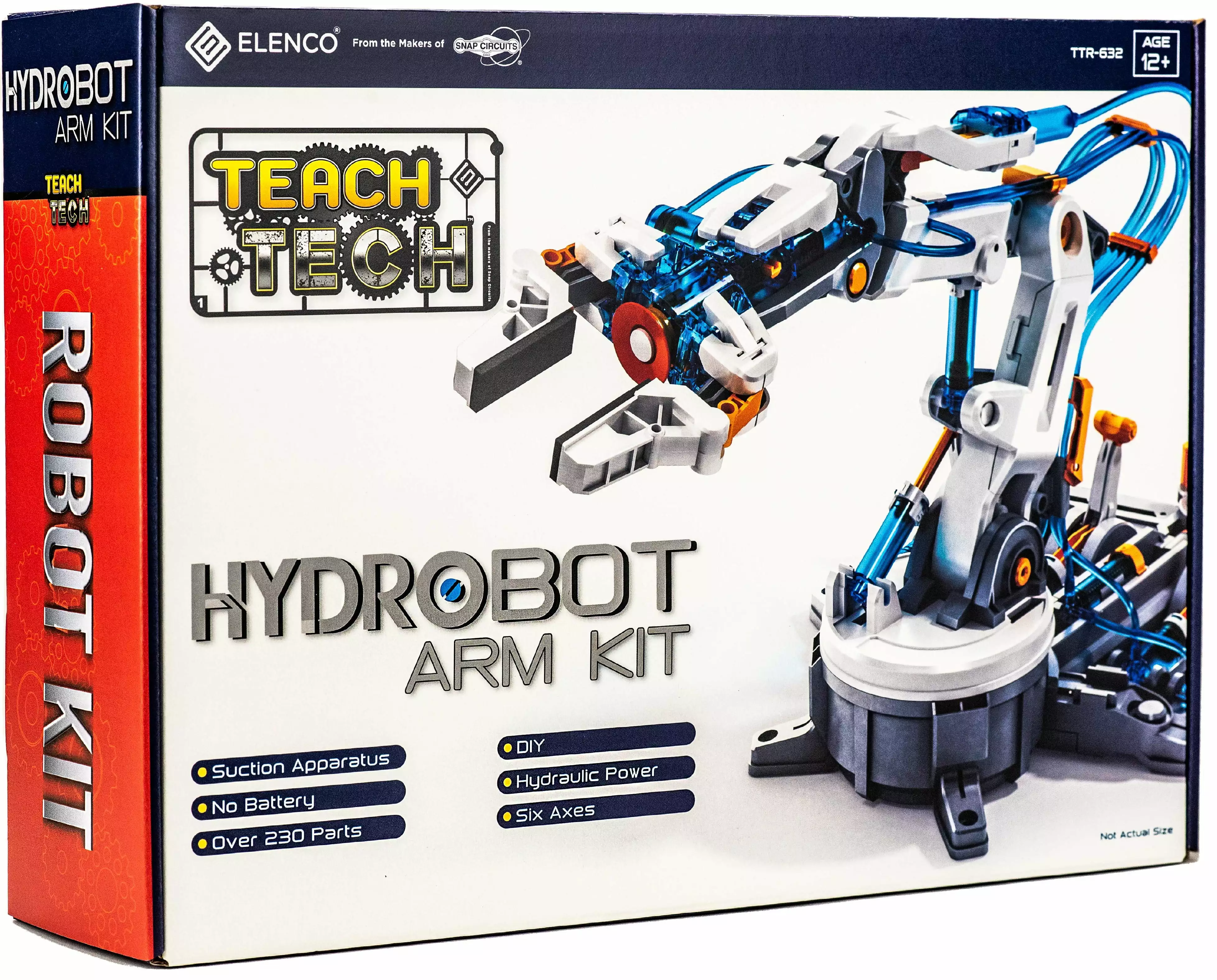 Teach Tech? HydroBot Arm Kit TTR632 | Entry Level Hydraulic Kit | STEM Educational Toy for Kids 12+ | Robotics