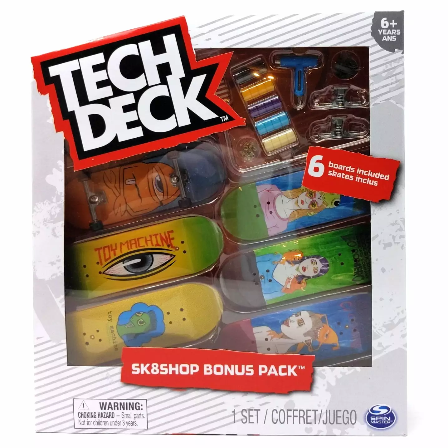 Tech Deck Toy Machine Skateboards Sk8shop Bonus Pack - 2021 Series