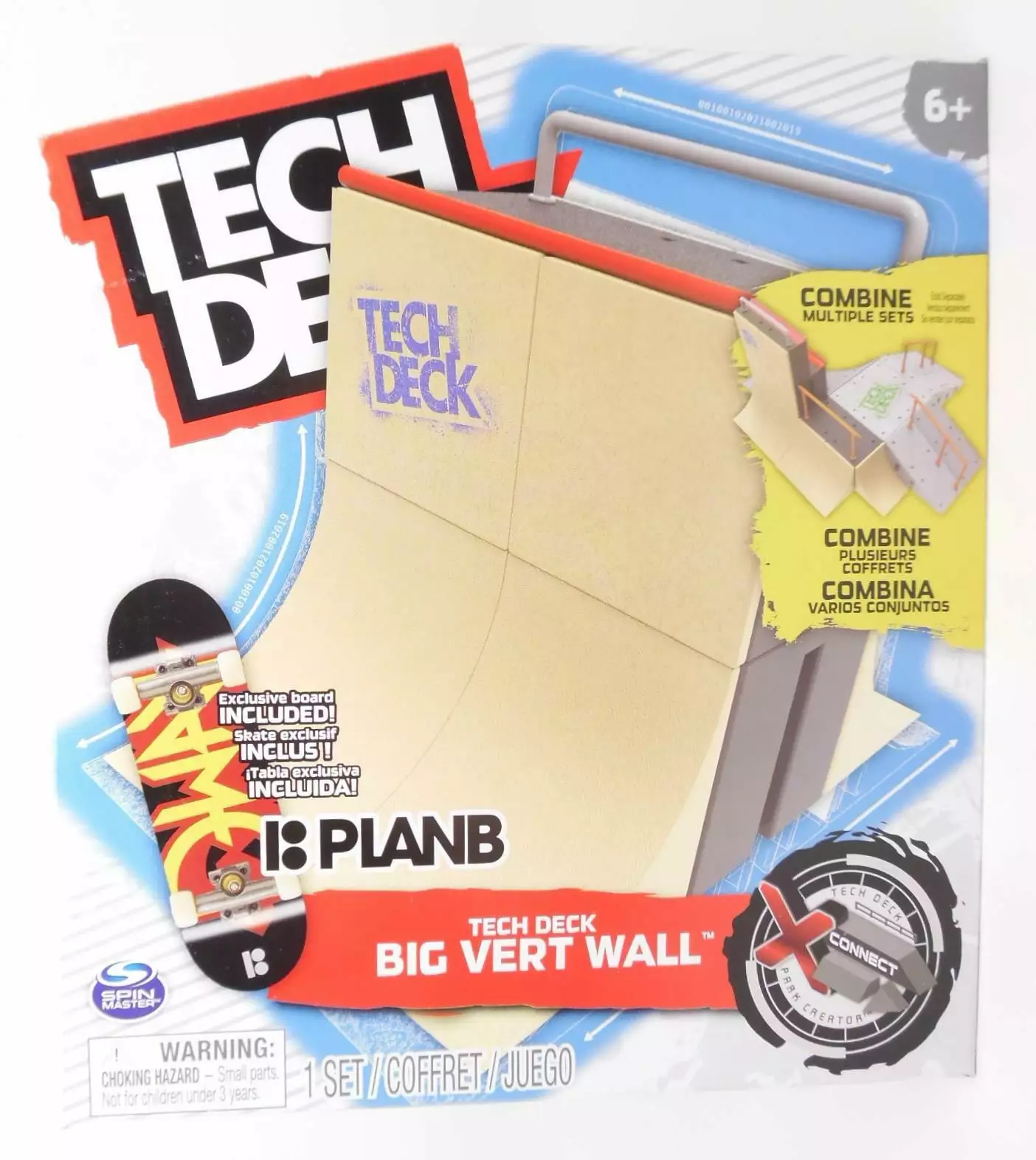 Tech Deck X-Connect Big Vert Wall Park Creator Set w/Exclusive Skateboard Board