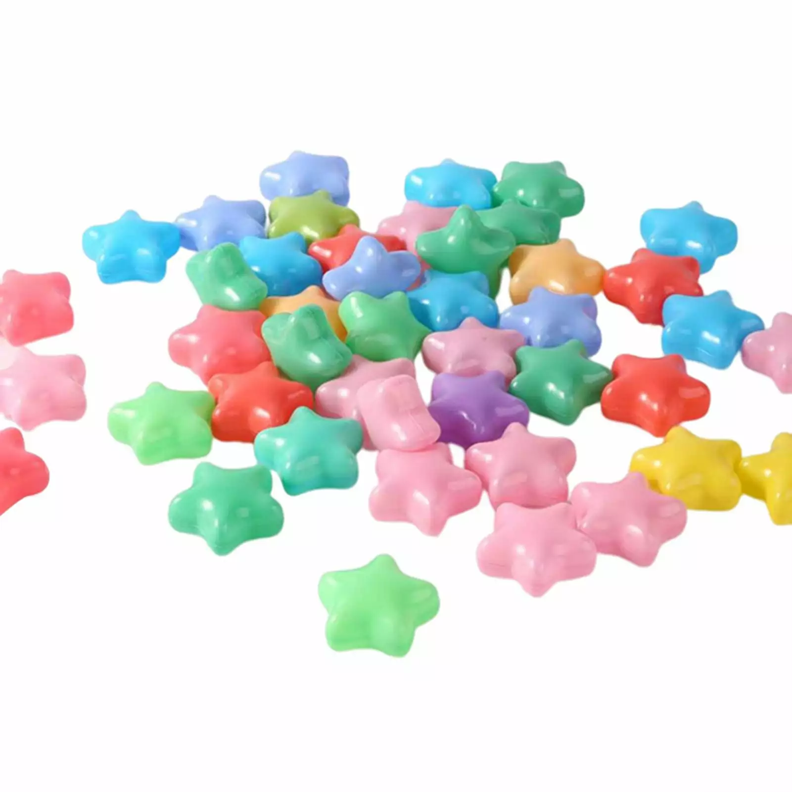 Temacd 100Pcs Ball Pit Balls Thickened Tasteless Odor-free Smooth Surface Stimulate Imagination Exercise PE Material Loving Shape Pit Balls Kindergarten Toy.B