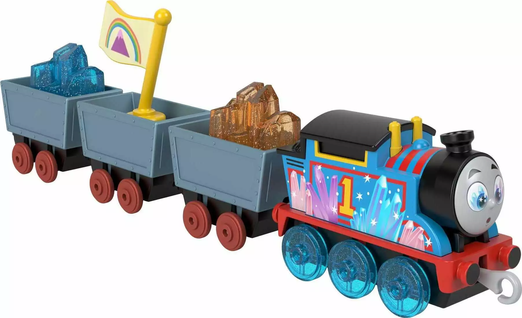 Thomas & Friends Crystal Cargo Adventure Thomas Diecast Toy Train Engine with Cargo for Preschool Kids