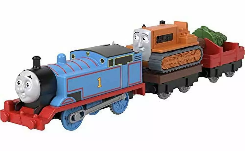 Open Box Thomas & Friends Thomas & Terence. battery-powered motorized toy train for preschool kids ages 3 years and up