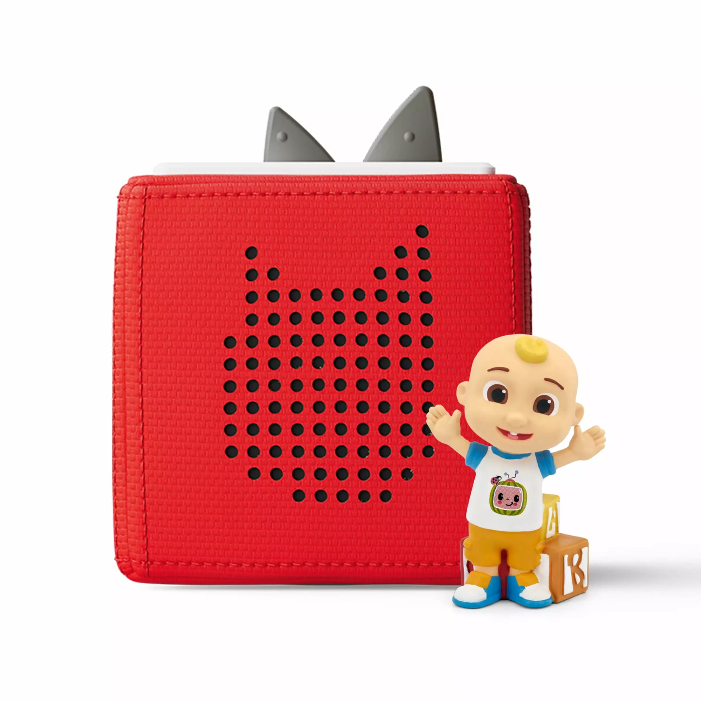 Tonies Cocomelon Toniebox Audio Player Starter Set with JJ. Red. Weight: 3 lbs