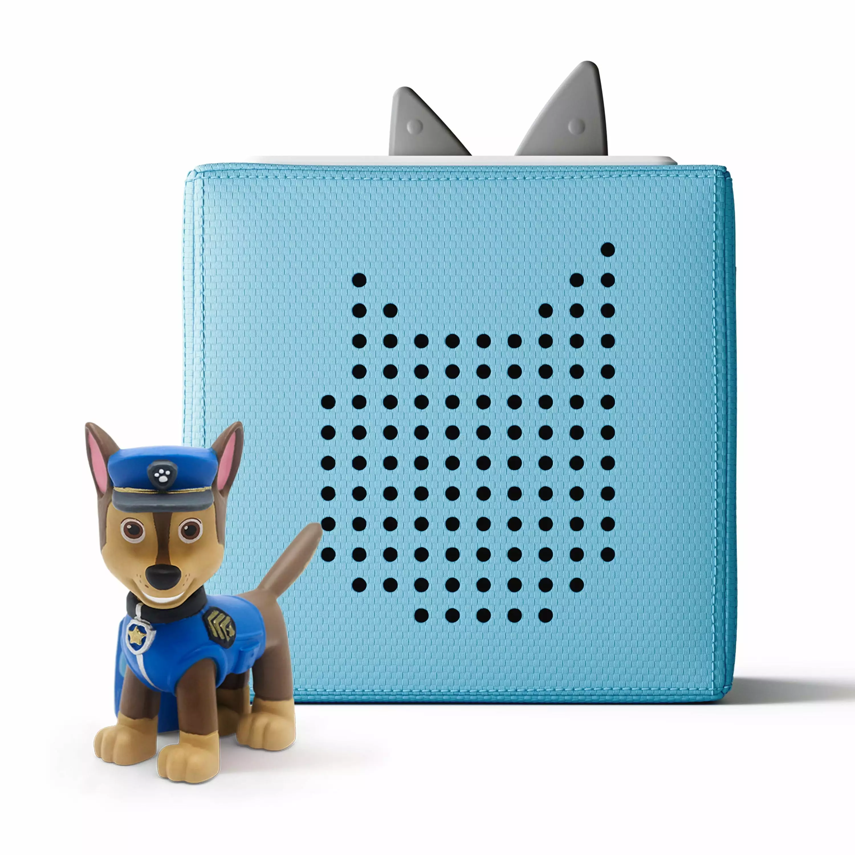 Tonies Paw Patrol Toniebox Audio Player Starter Set with Chase. for Kids 3+. Light Blue