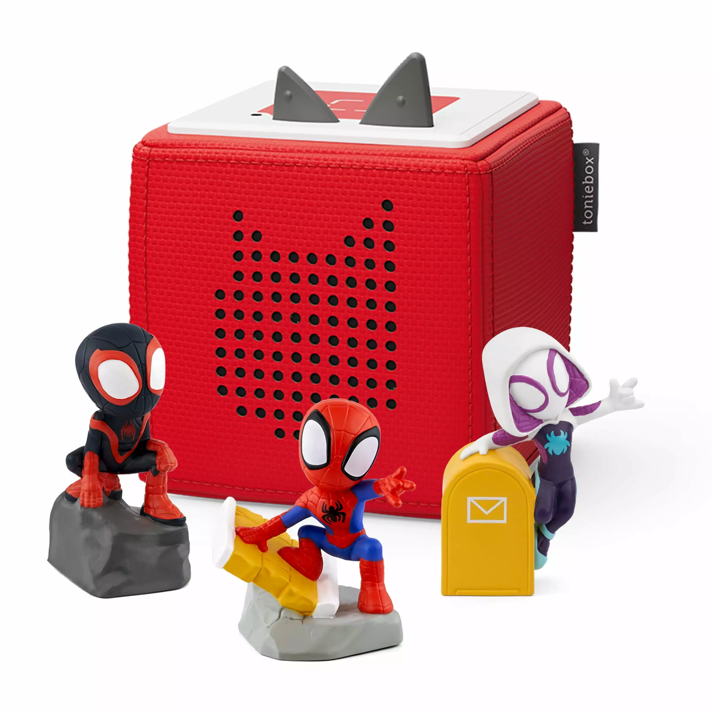 Tonies Toniebox Audio Player Bundle with Marvel's Spidey & His Amazing Friends. Red: Weight: 3 lbs