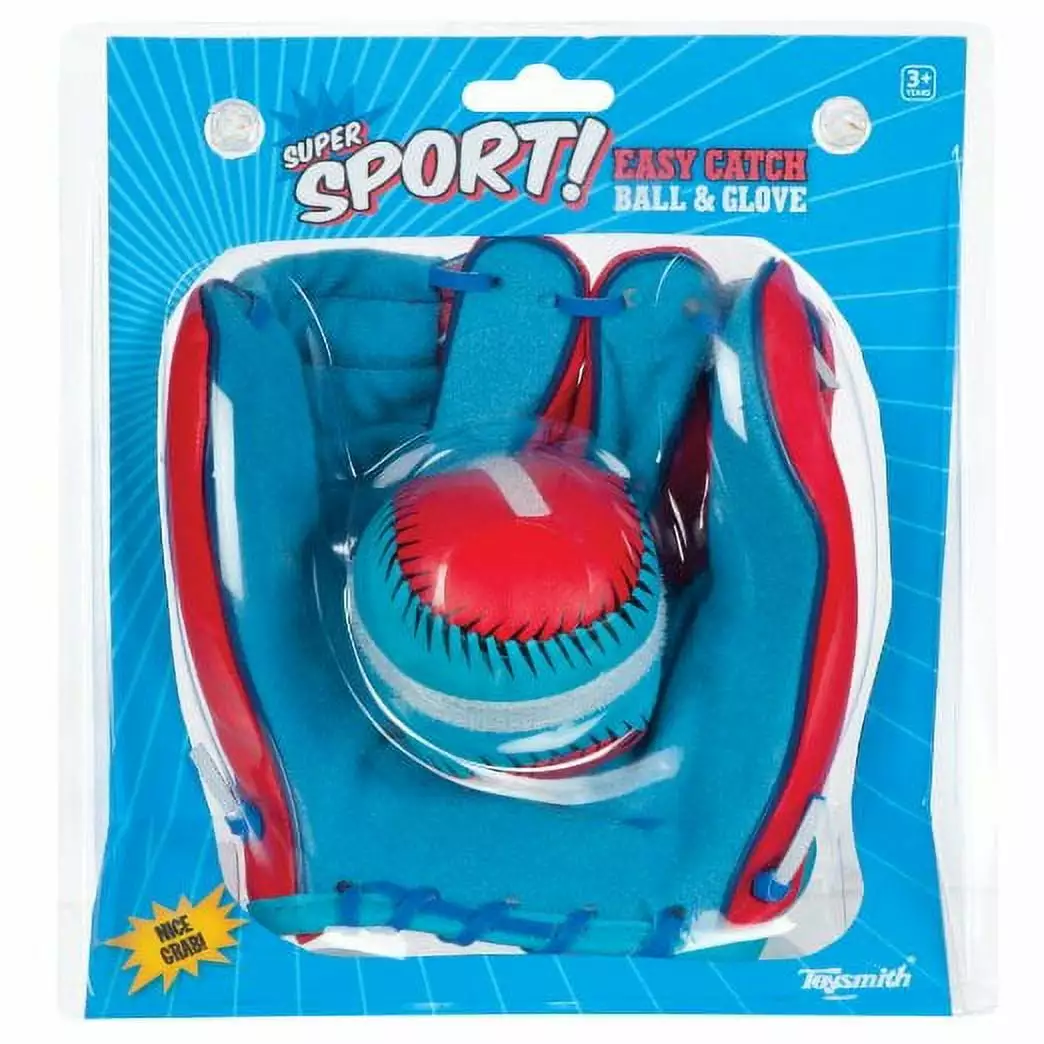 Toysmith Super Sport Easy Catch Ball & Glove Set