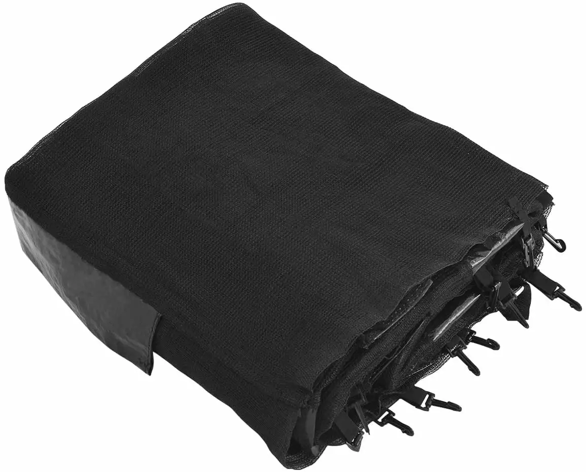 Trampoline Enclosure Net Only with Zipper & Buckle. Perfect Visibility and Tear&Weather-Resistant 12FT 14FT 15FT 16FT Trampoline Replacement Safety Enclosure Net