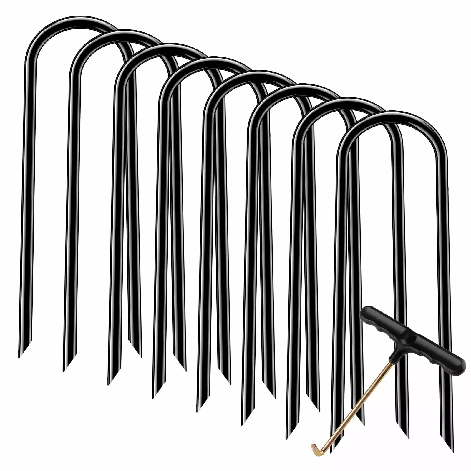 Trampoline Stakes Anchors 8 Pcs Trampoline Accessories Stake Heavy Duty Stake Safety Ground Anchor