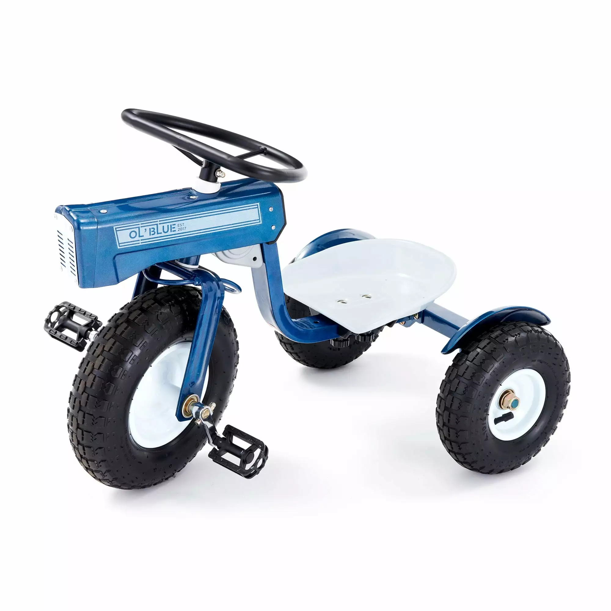 Tricam Ol' Blue Tractor Tricycle. 22 Steel Toddler Bike Kids Ride On Toy