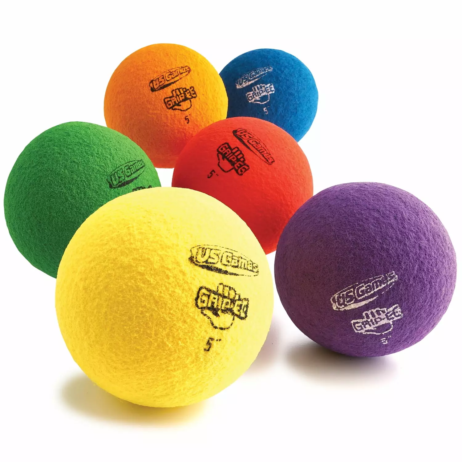 US Games 5 Grippee Balls. 6-PACK