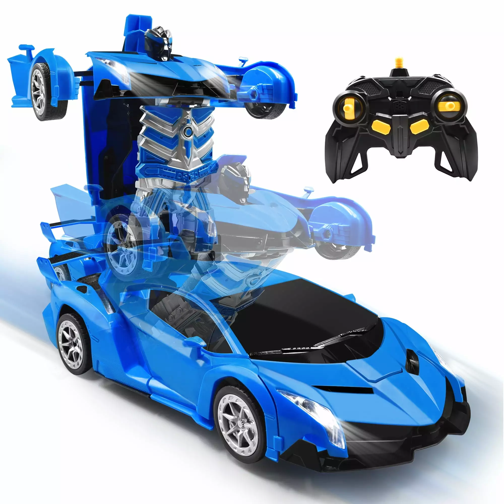 Ursulan RC Car Transforming Robot Model Toy.1:14 Gesture Sensing Drifting Remote Control Transform Vehicle.Deformed Racing with Realistic Engine Sounds