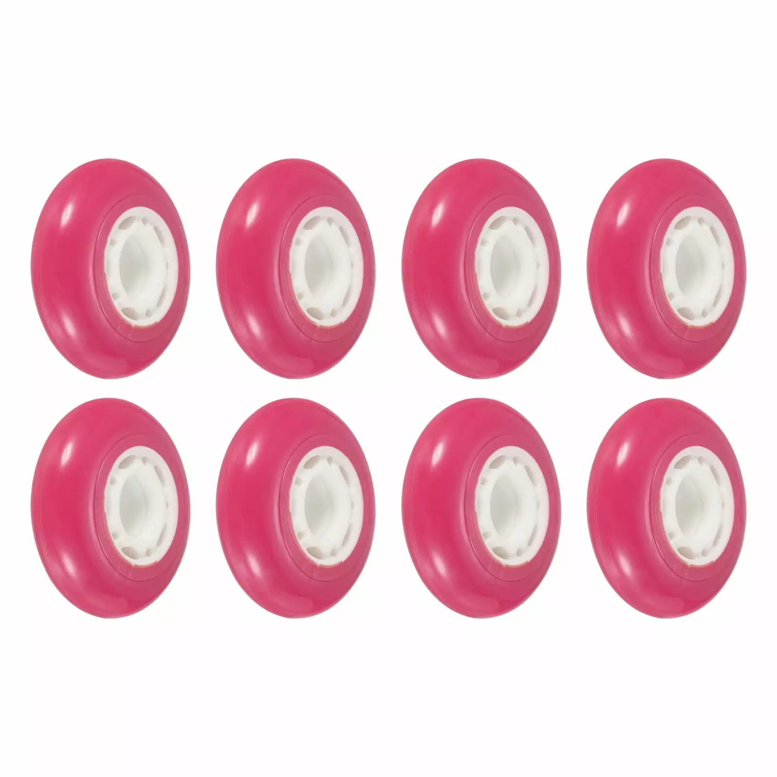 Uxcell Inline Skate Wheels 82A Skate Replacement for Single Row Skate. Pink 8 Pack