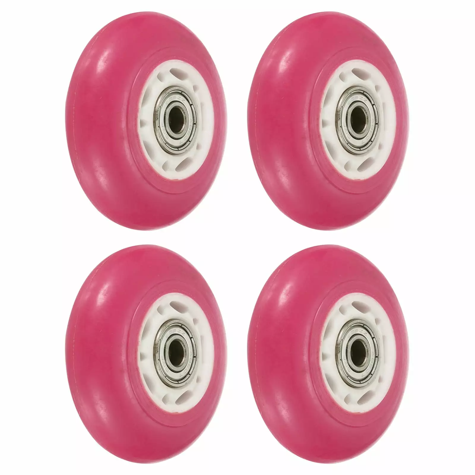 Uxcell Inline Skate Wheels with Bearings 82A Skate Replacement. Pink 4 Pack