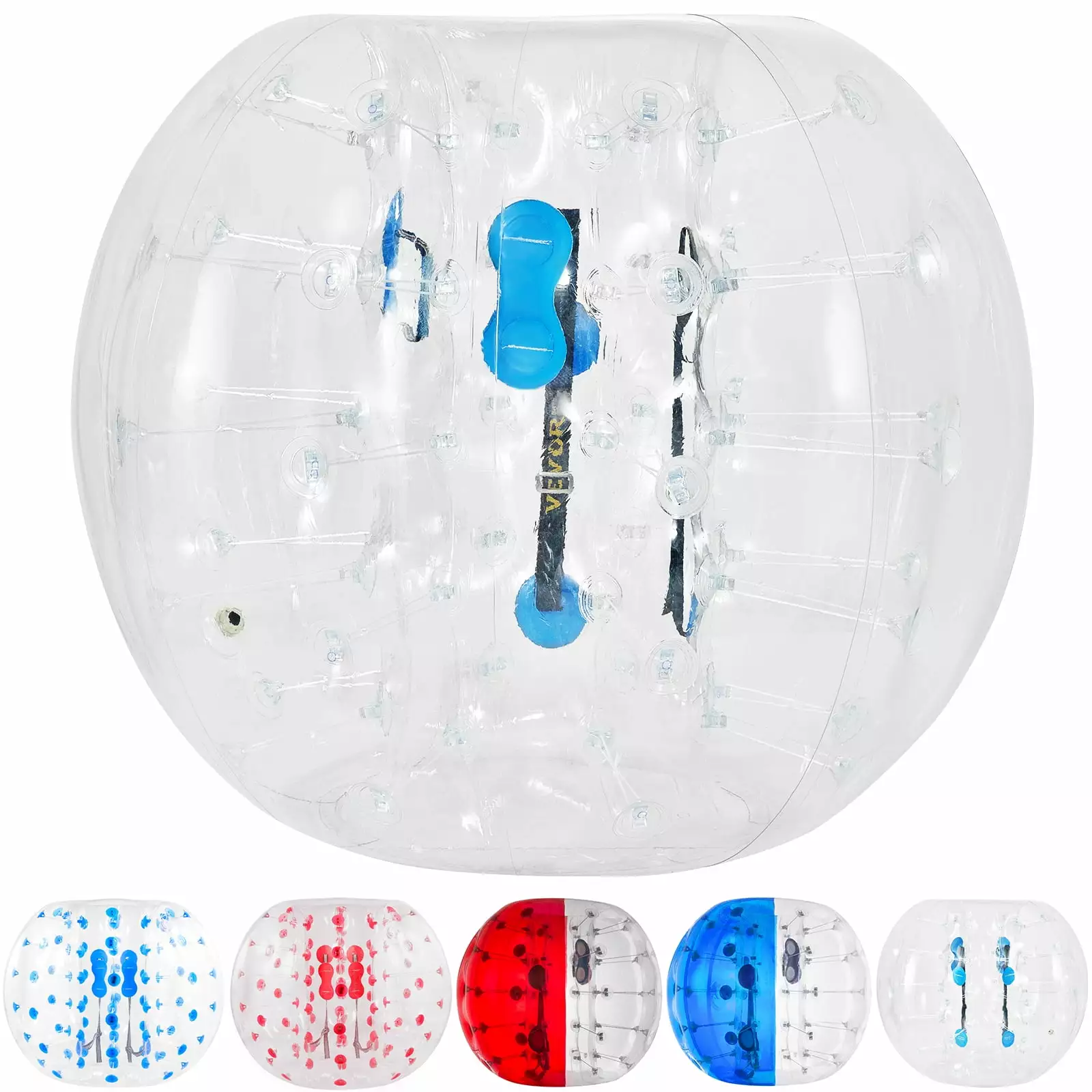 VEVORbrand Bumper Bubble Soccer Ball.Kids And Adults Inflatable Body Zorb 1.2m/3.93ft Pvc Bumper Football Bubble