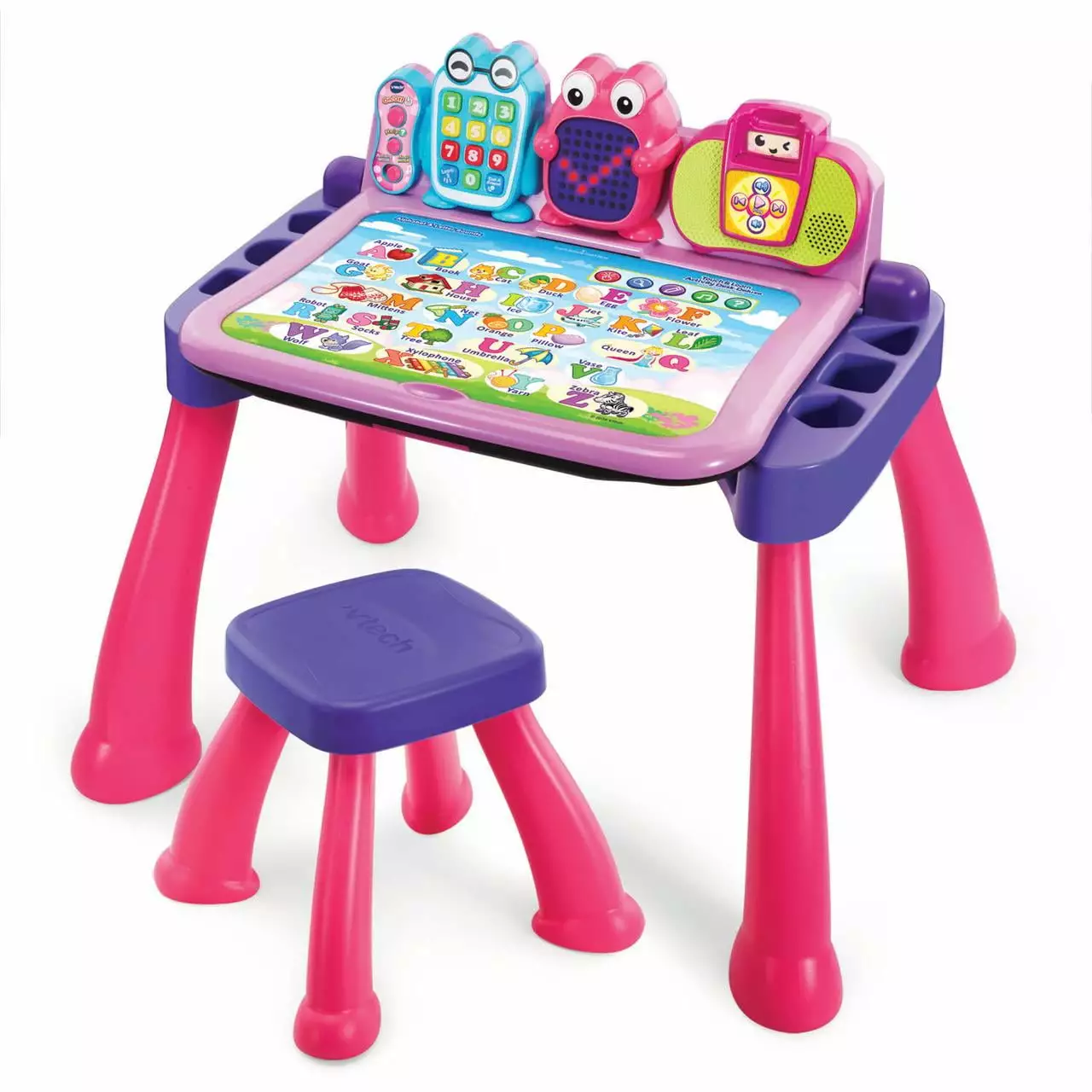 VTech Touch & Learn Activity Desk Deluxe - Pink With Stool