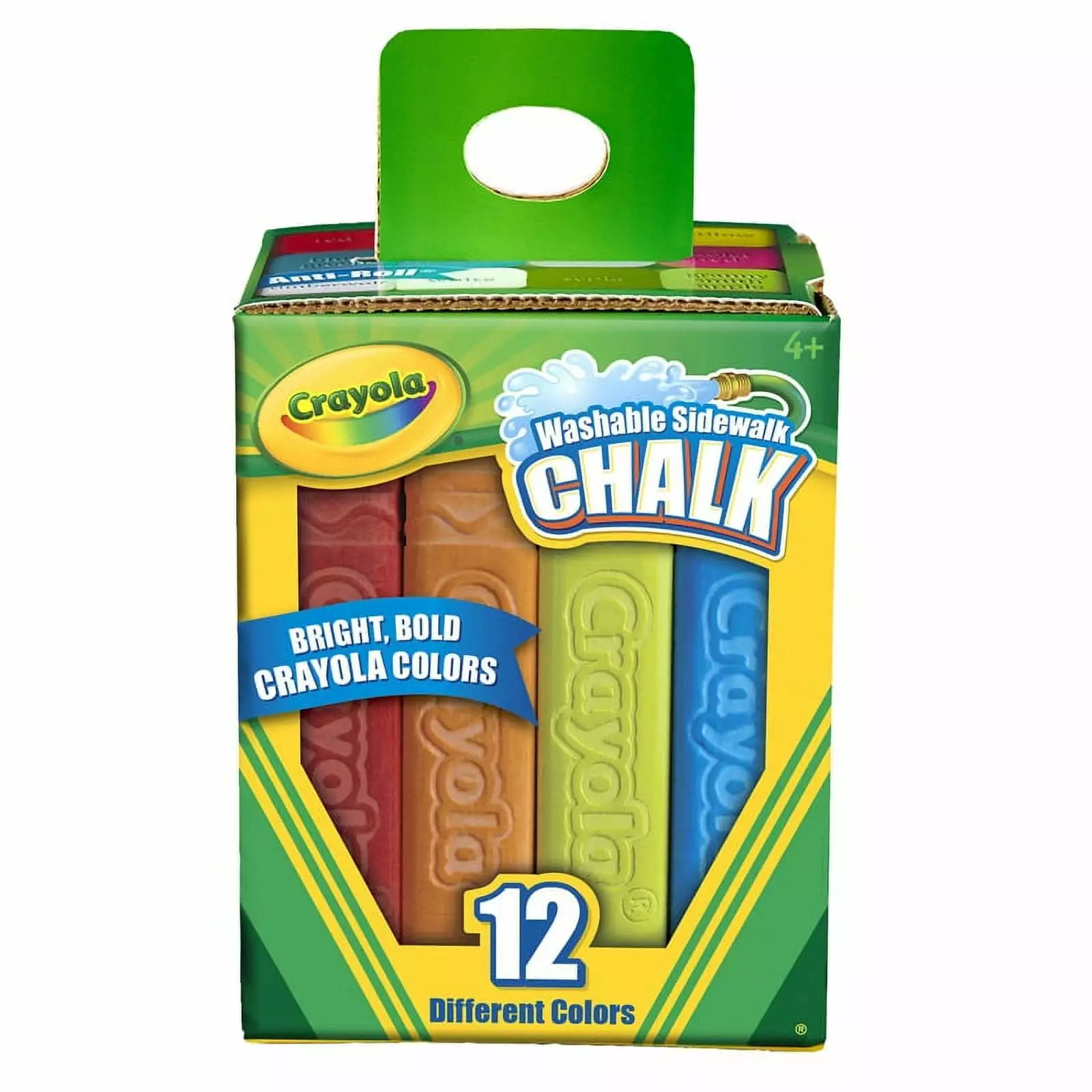 Washable Sidewalk Chalk. 12 Count | Bundle of 10 Boxes