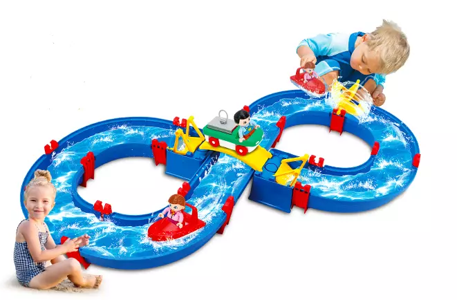 Water Table Play Set 50 Pieces Water Toy for Boys Girls Toddlers +3 Years VALESSATI