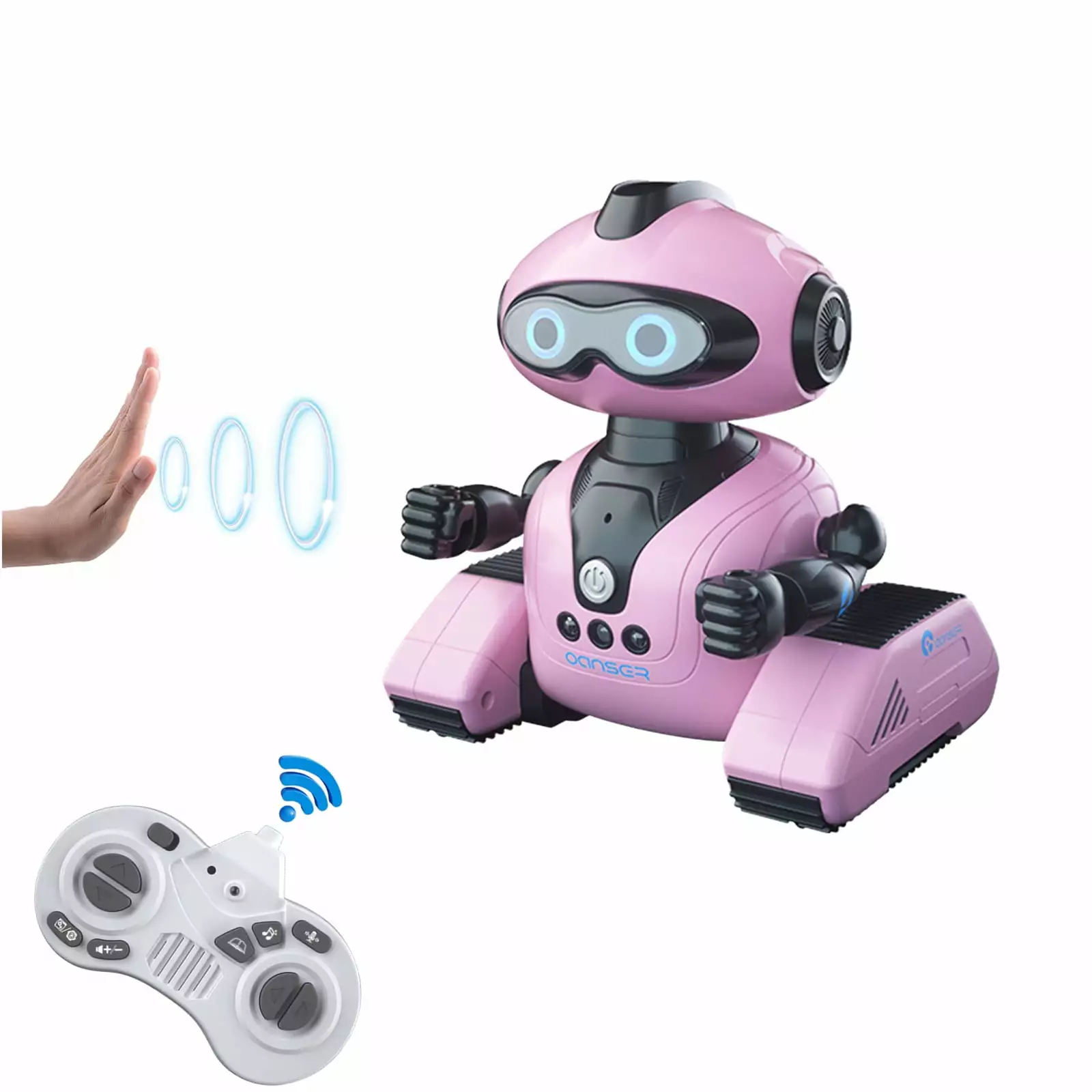 Weloille RC Robot Toys for Kids. Smart Programmable Robot with Gesture Sensing. Remote Control Robot as Christmas Gifts Present for Boys Girls Age 3 4 5 6 7 8-12