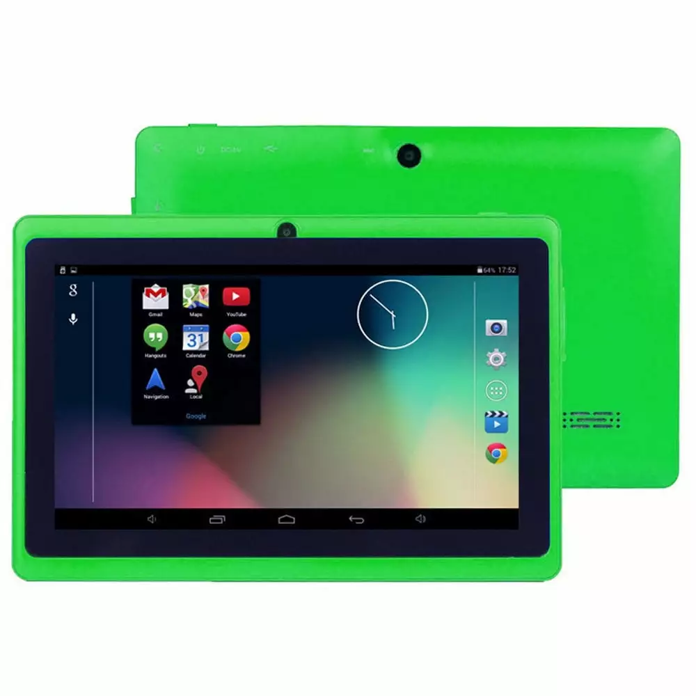 Wioihee 7Inch Google Android 4.4 Duad Core Kids Tablet PC 1GB + 8GB Dual Camera Wifi Bluetoot