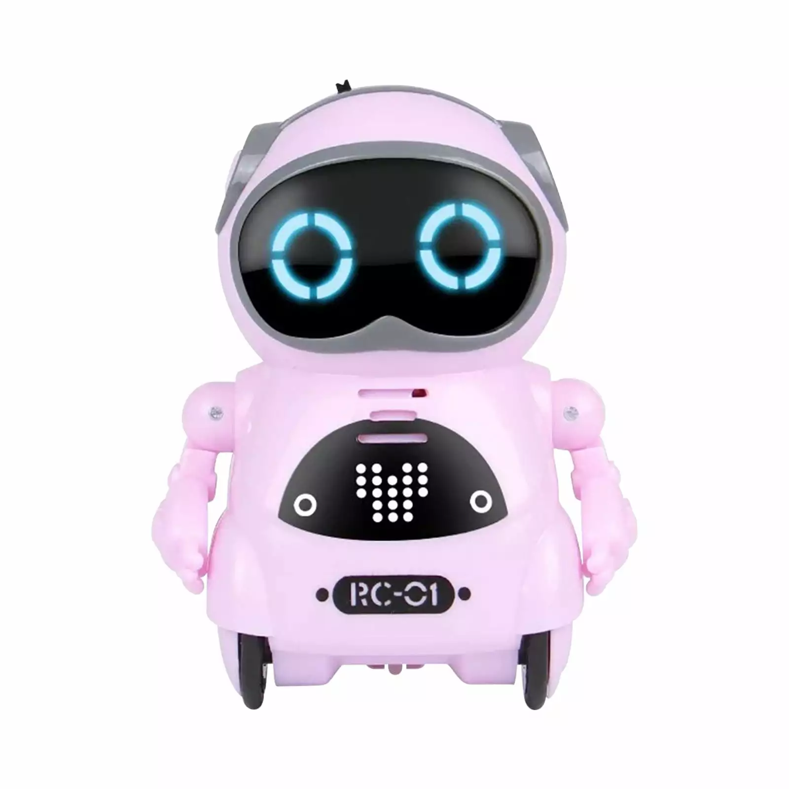 XEOVHV Pocket RC Robot Talking Interactive Dialogue Voice Recognitions Record Singing Dancing Telling Story Mini RC Robot Toys Gift