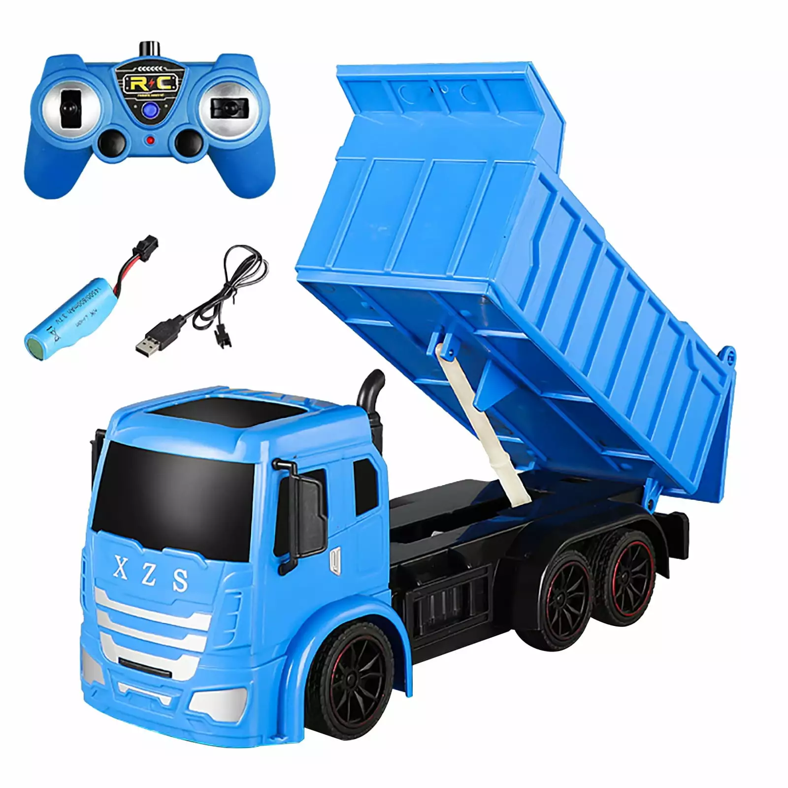 YALFJV 1/24 Remote Control Dump Truck RC Construction Vehicles 2.4G RC Trucks Boys Big Remote Control Car Toddler Remote Car Girls Models for Adults to Build Difficult Cars Wirele