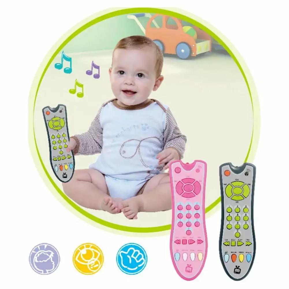 Yirtree Baby TV Remote Control Toy. Baby Toys. Learning Remote Toy with Light Music for 6 Months + Baby. Learning Toys for One Year Old Baby Infants Toddlers Kids Boys or Girls