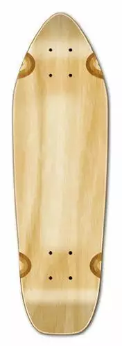 Yocaher Blank & Graphic Longboard Deck Mini Cruiser - Banana Cruiser 27 X 8 Board. Deck Only