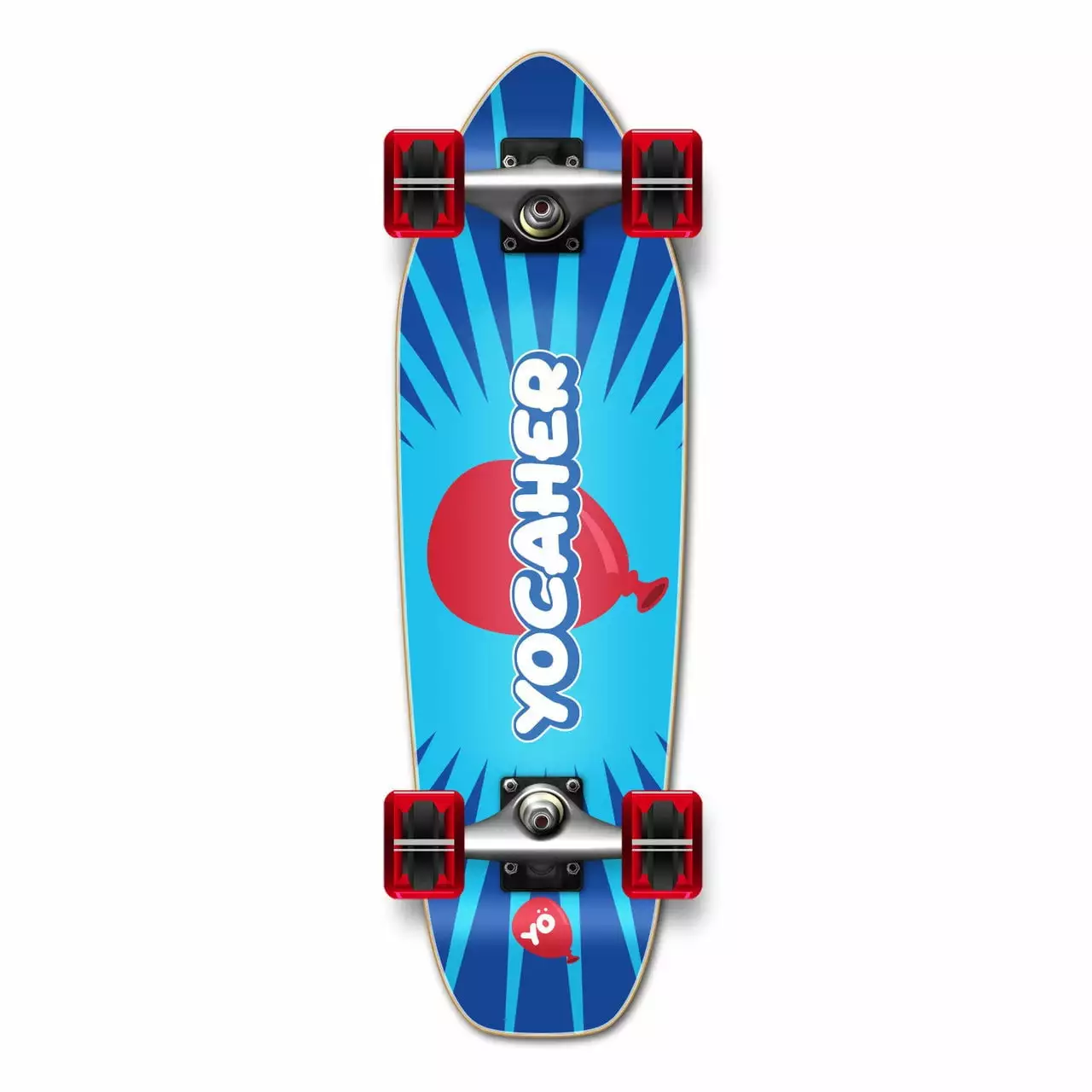 Yocaher Complete Mini Cruiser Skateboard Longboard - CANDY Series - Pop