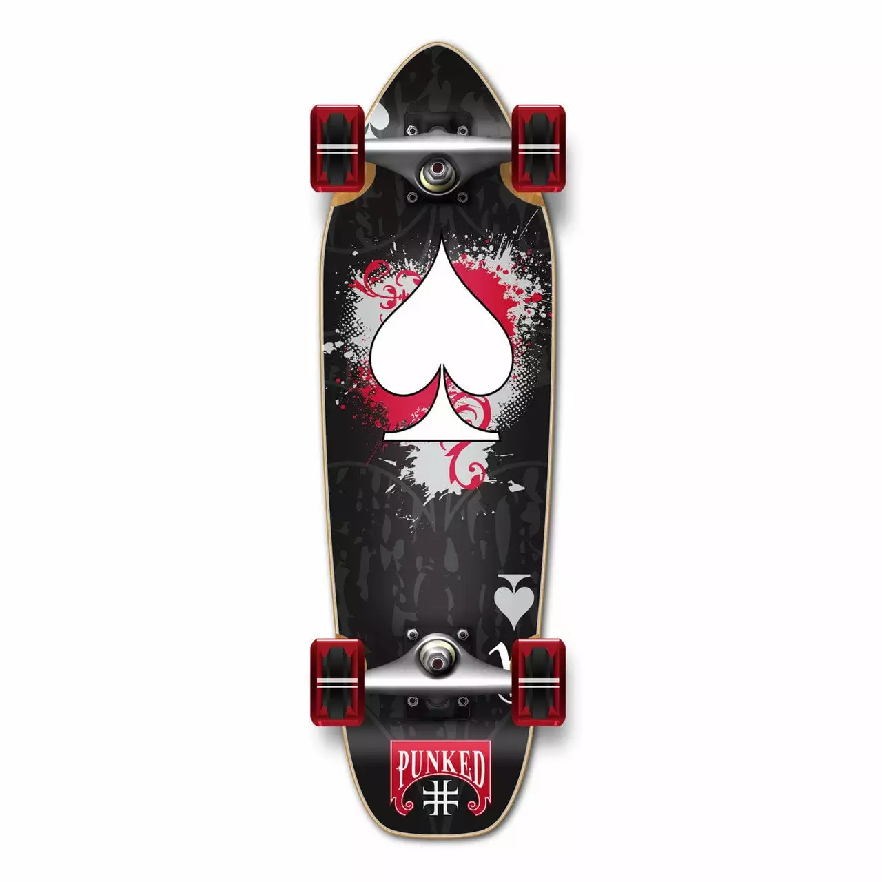 Yocaher Mini Cruiser Ace of Spades Complete - Black Ace