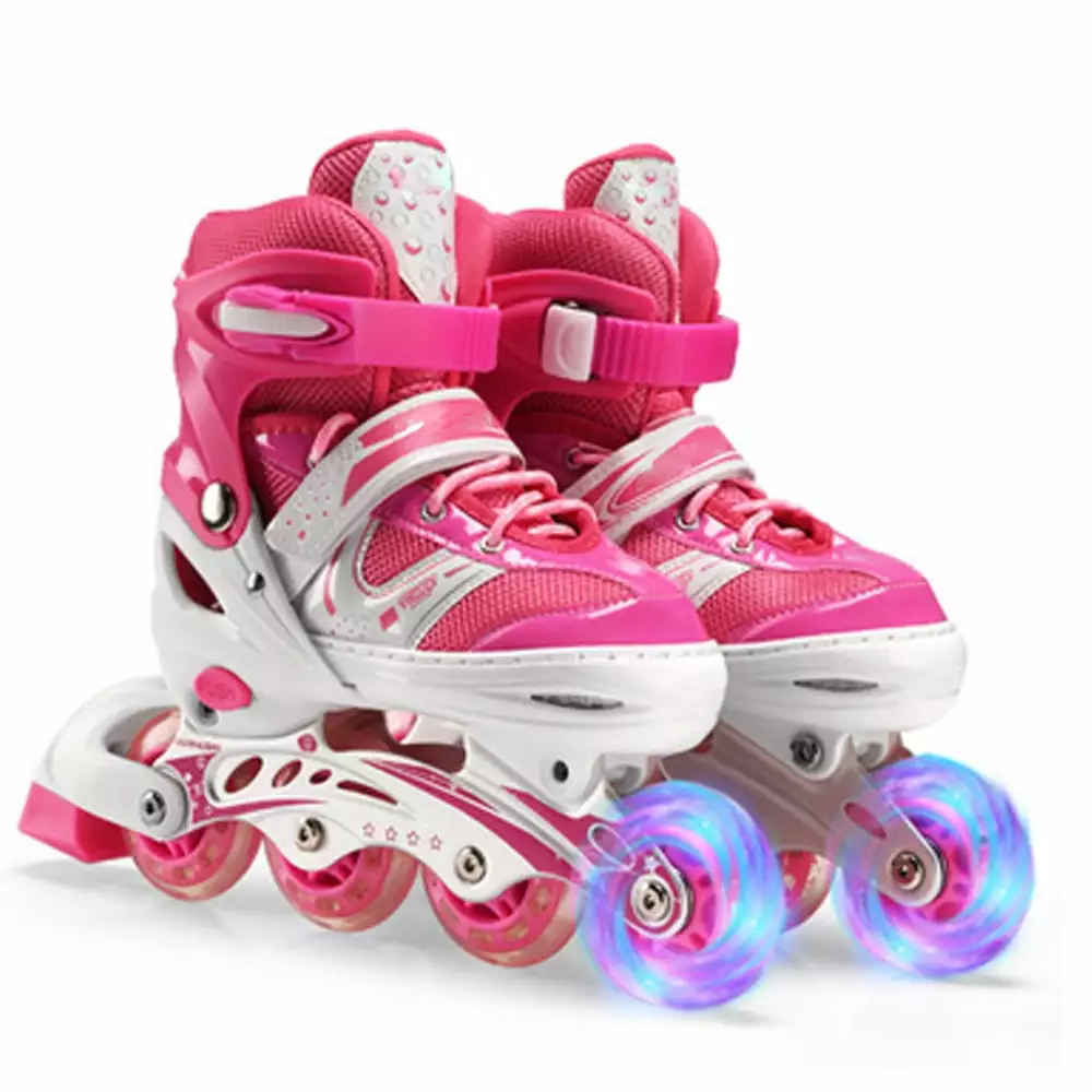 Young Beginners Indoor Made Of High-strength Providing Double Protection For Skateboarders S Pink