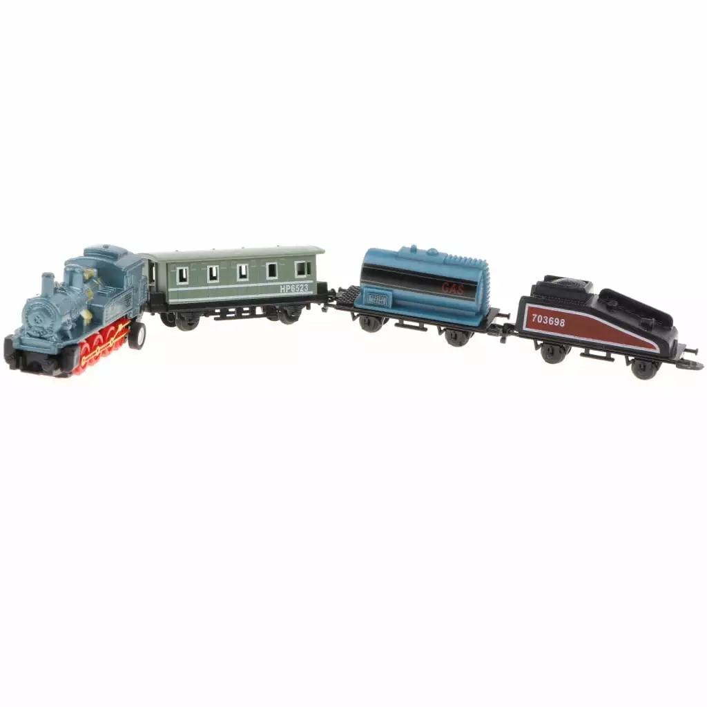 Kids Children's Blue Alloy Train Pull Back Diecast Vehicle Toy