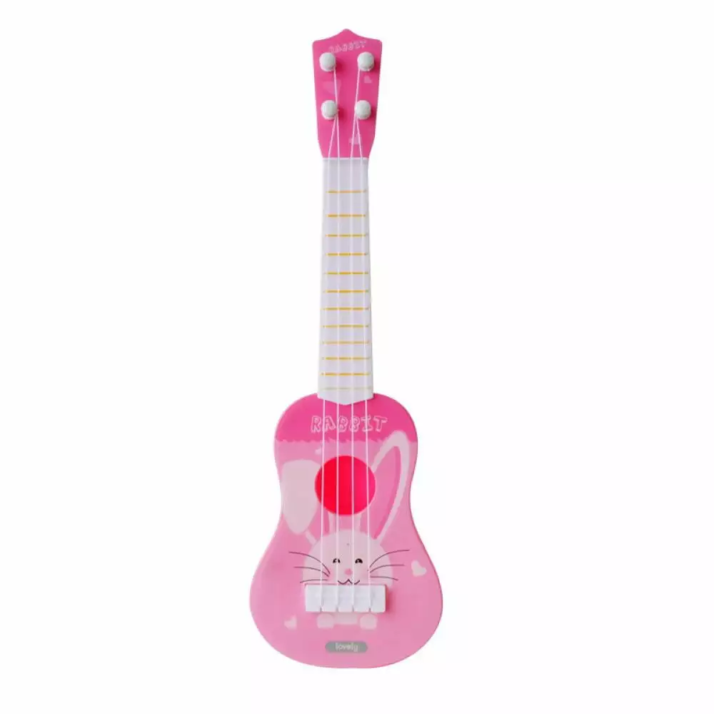 1pcs Kids Guitar Montessori Toys For Children Funny Ukulele Musical Instrument School Play Game Education Gift. For 3 Years And Up Toddlers. Kids