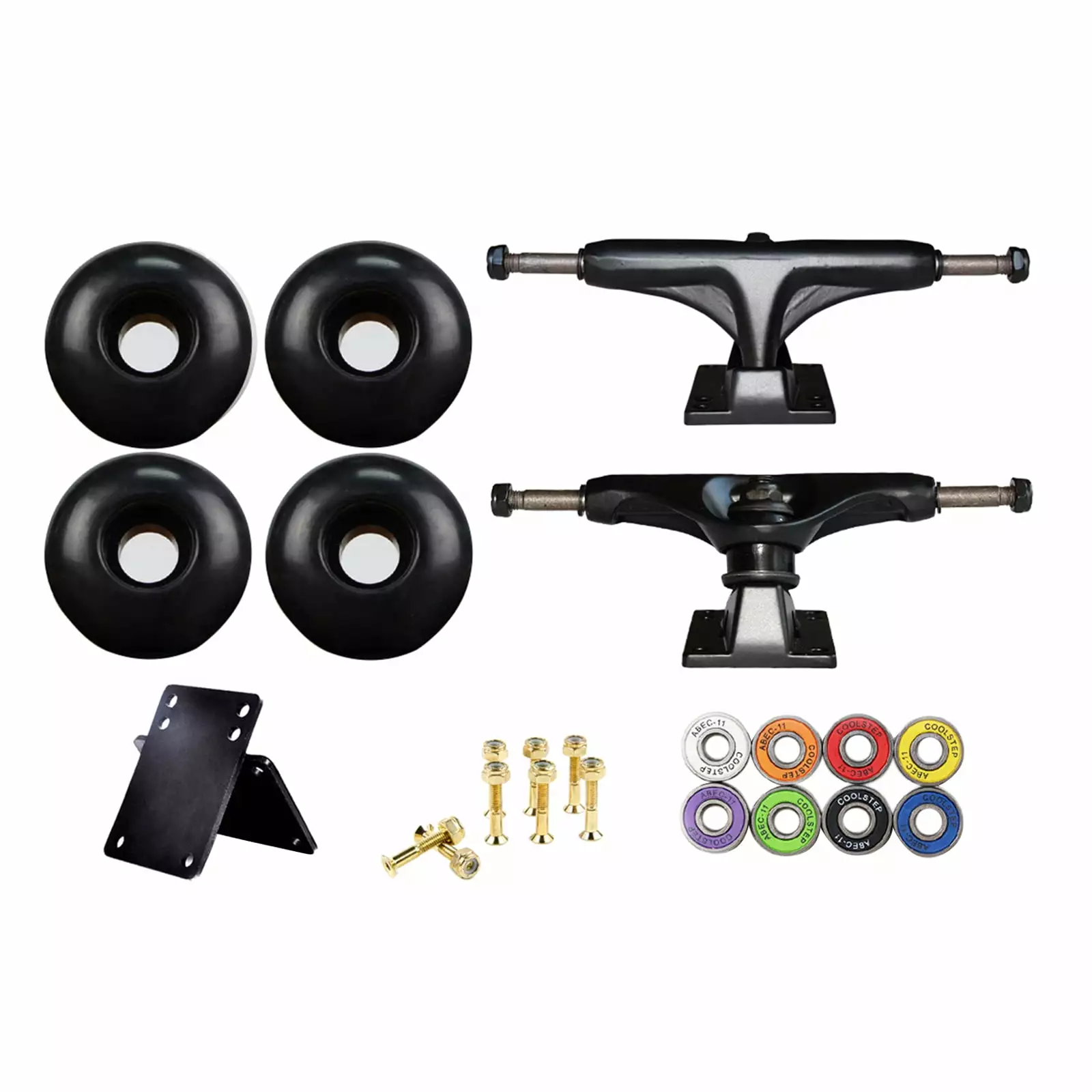 Alloy Skateboard Truck 5 Inch ABEC-11 Bearing Longboard Skate Board Wheel Wrench Repair Shock Pads Assemble Compnt Parts Pads