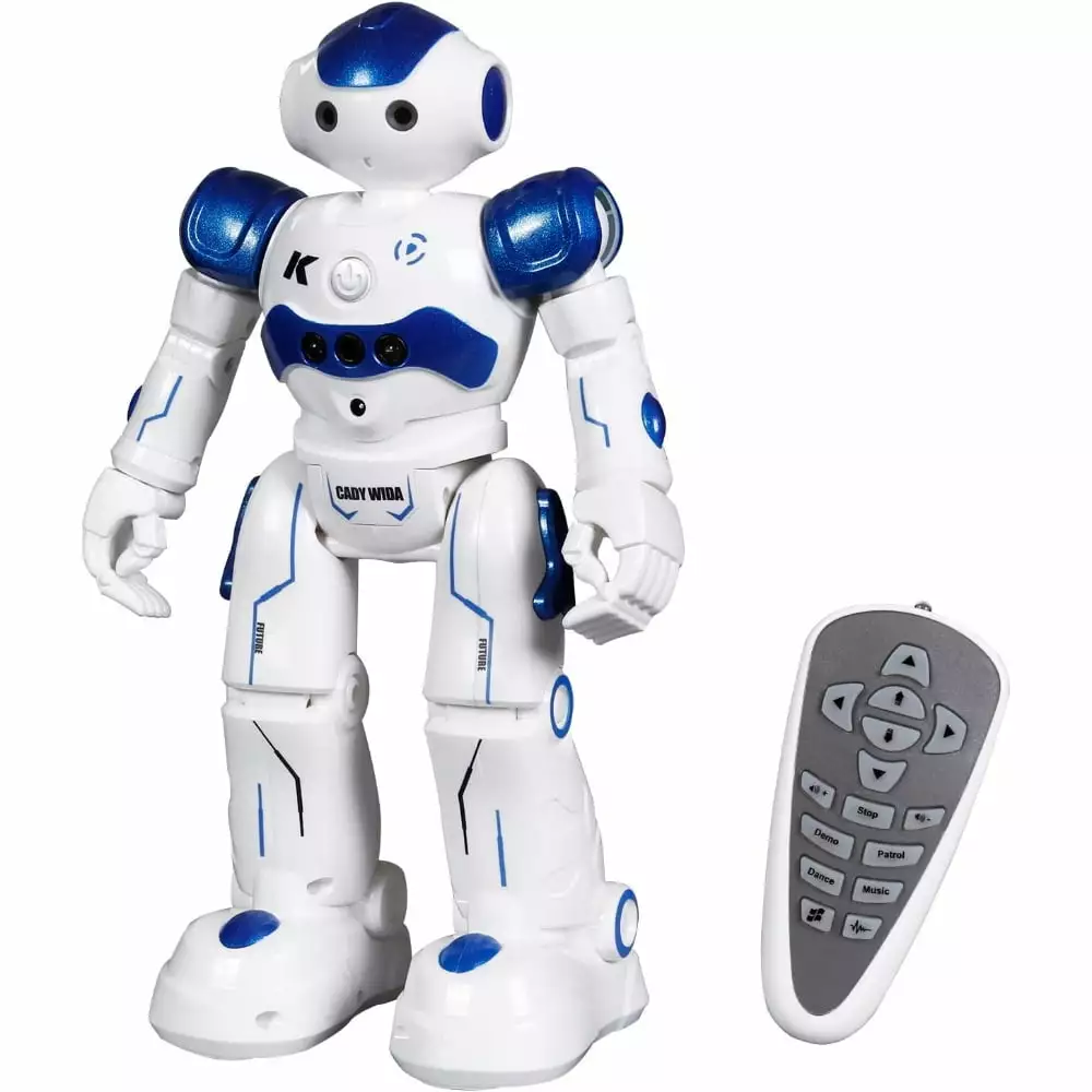 RC Robot Toy. Gesture Sensing Remote Control Robot for Kids Age 3 4 5 6 7 8 12 Year Old Boys Girls Birthday Gift Present. Blue