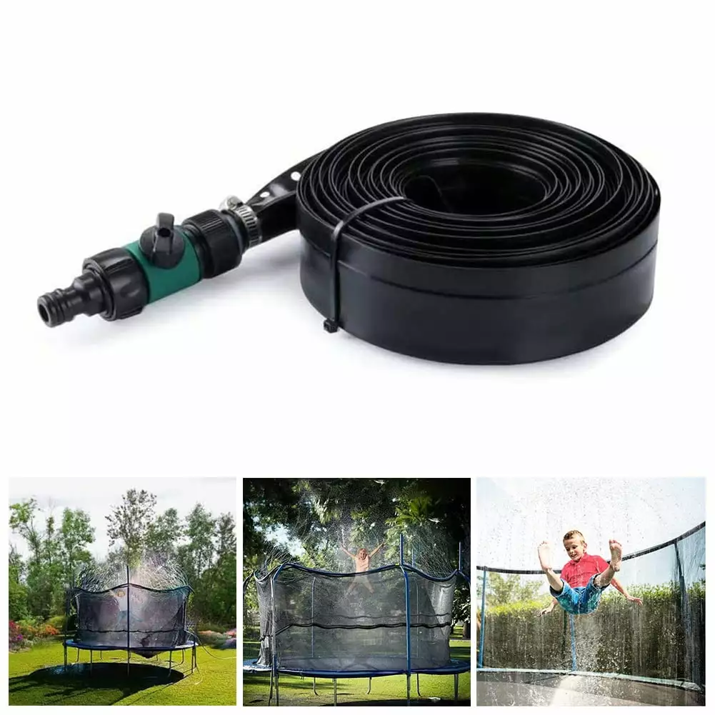 Hesroicy 8/12/15m Summer Outdoor Kid Water Park Trampoline Garden Watering Sprinkler Hose