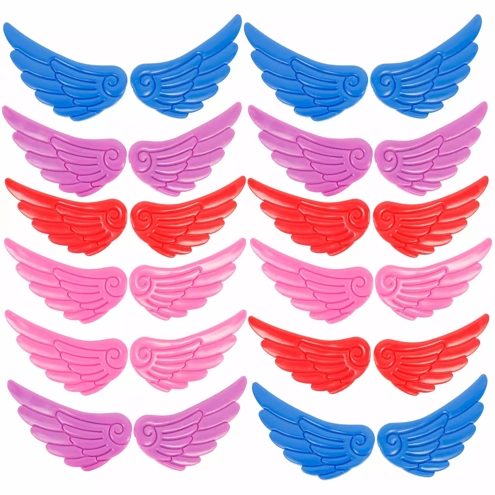 12 Pairs Skates Angel Wings Roller Skates Decor Creative Skater Shoe Wings