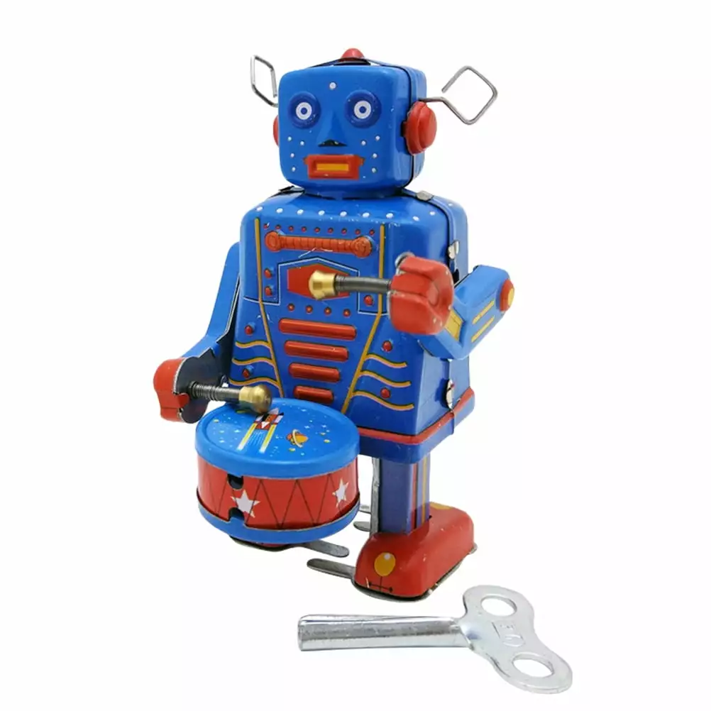 NUOLUX Robot Toys Boys Yearoldwind Drumming Clockwork Vintage 4 6 Spring 3 Kindergarten Olds 5 Pre Kids 12 Adornment Toy Toys