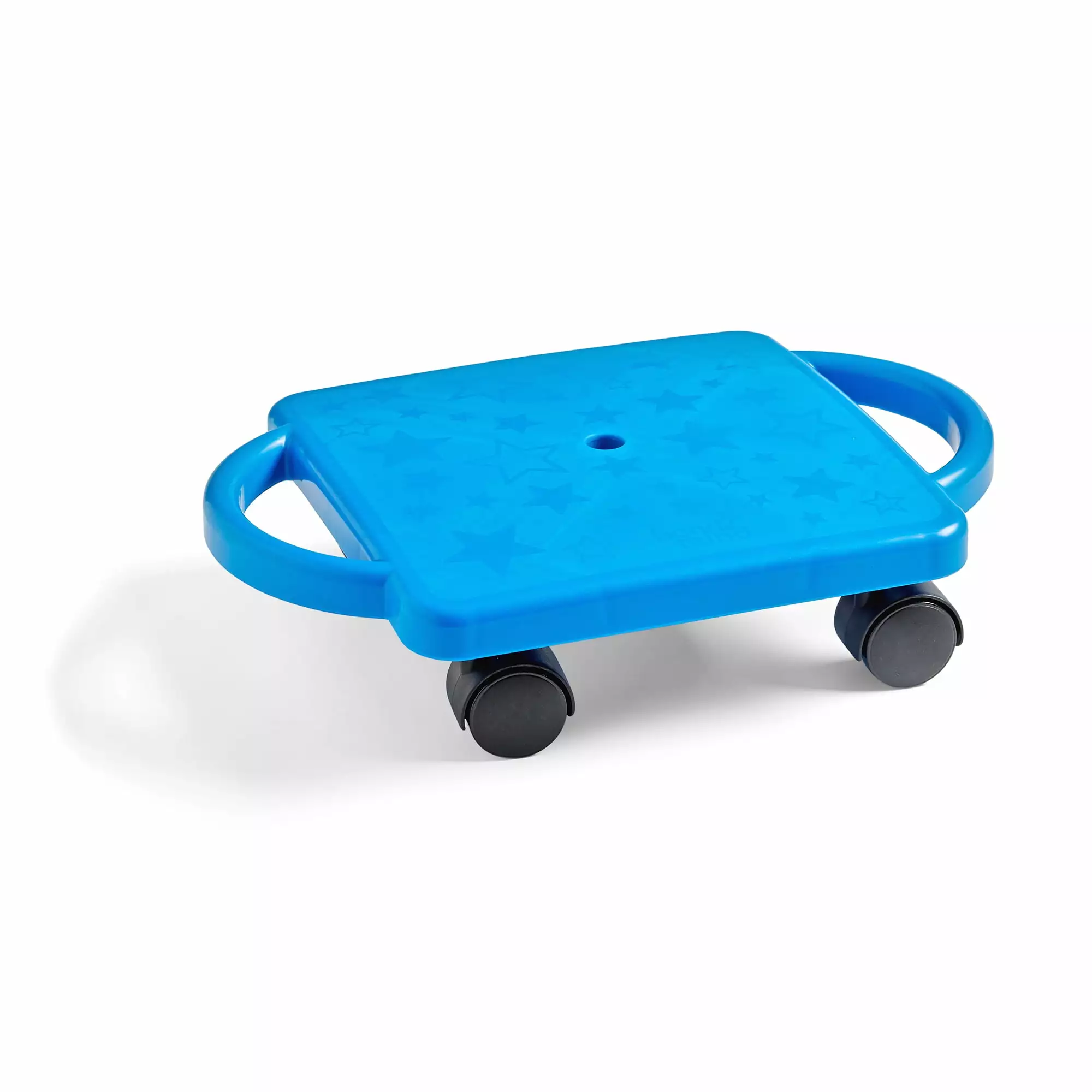 hand2mind Indoor Scooter Board for Kids with Safety Handles Ride-On. Blue. Ages 6-12