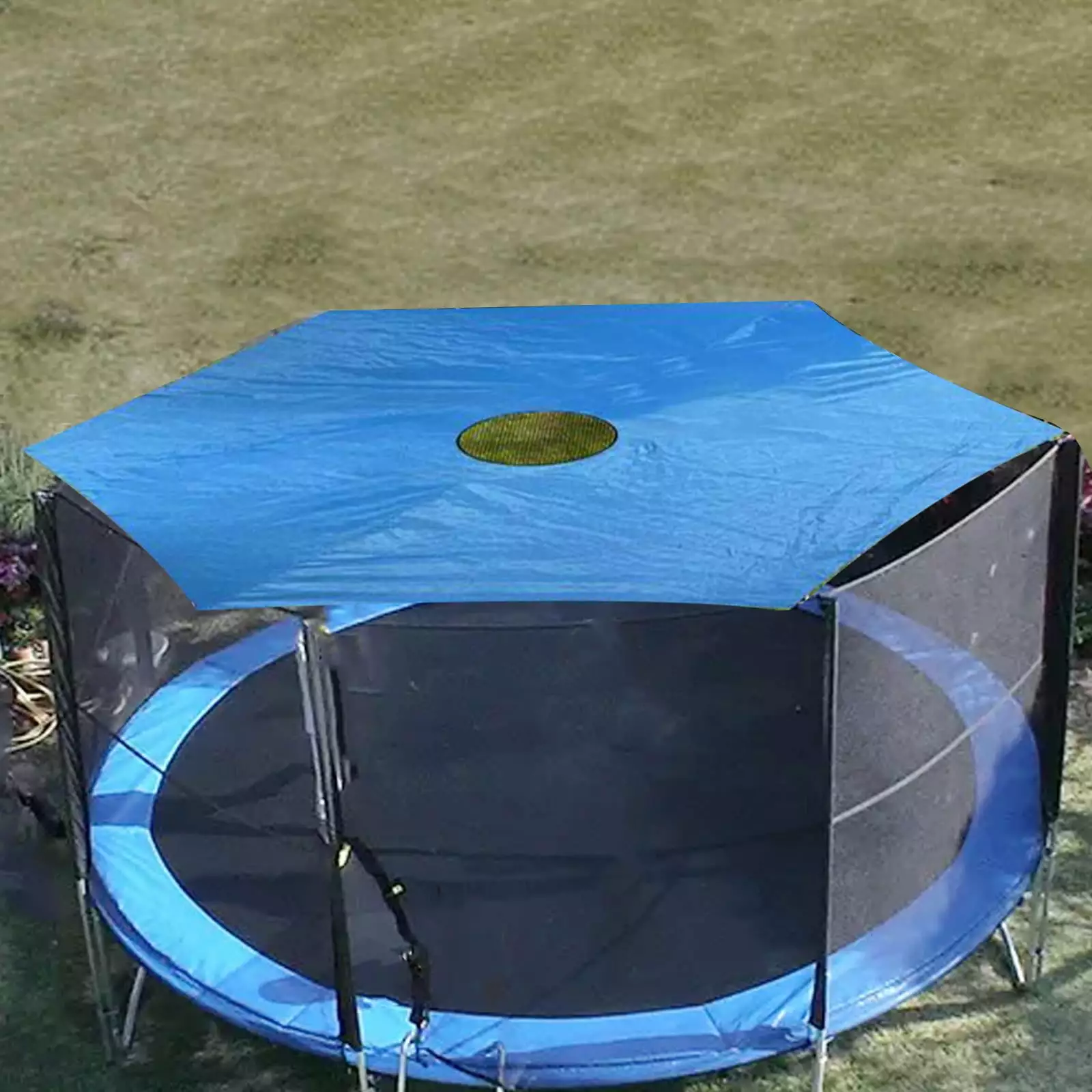 kesoto Trampoline Shade Cover Trampoline Awning Waterproof Trampoline Cover Trampoline Protective Cover Outdoor Trampoline Canopy