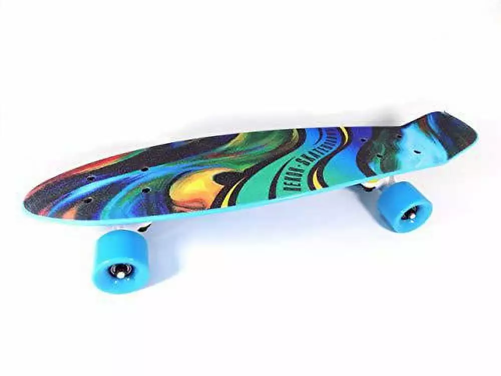 Rekon 6 Plastic Mini Cruiser Skateboard - Oil Painting